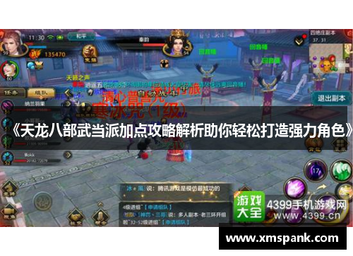 《天龙八部武当派加点攻略解析助你轻松打造强力角色》