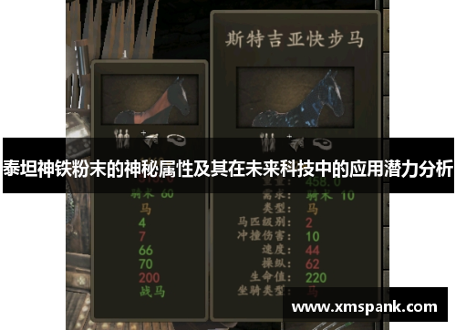 泰坦神铁粉末的神秘属性及其在未来科技中的应用潜力分析